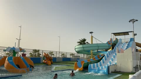 Water Park Swimming Pool Outdoor Leisure Footage