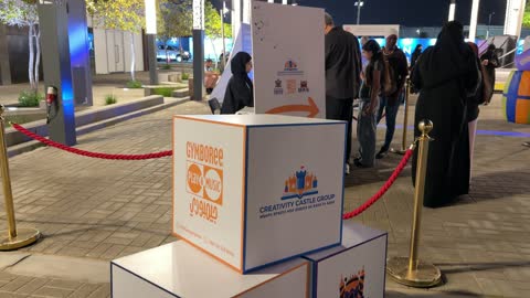 Branding Cubes at Khobar Night Event Footage