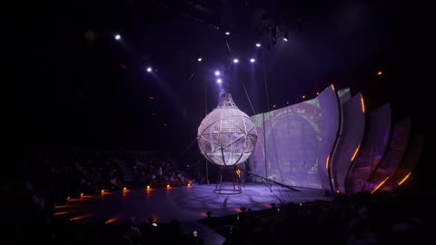 Circus Globe of Death Indoor Live Performance Footage