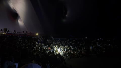 Audience at Live Indoor Arena Performance Night