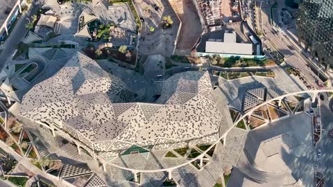 Riyadh Modern Architecture Aerial Drone Footage