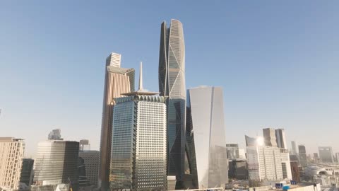 King Abdullah Financial District Riyadh Aerial Skyline