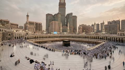 طواف الكعبة المشرفة مكة المكرمة تايم لابس