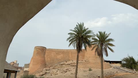 Tarout Castle Saudi Arabia Stone Archway Reveal Video