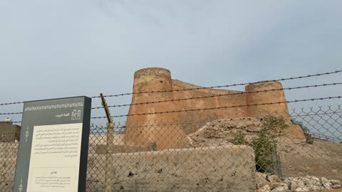 Tarout Castle Qatif Saudi Arabia Historic Site Footage