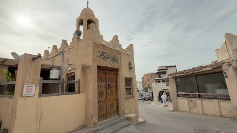 مسجد تقليدي في منطقة تاروت التاريخية السعودية