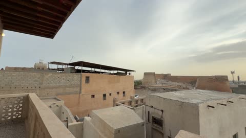 Traditional Arabian Village Rooftop Heritage View