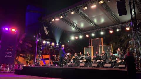 Arabic Orchestra Night Concert Stage Performance