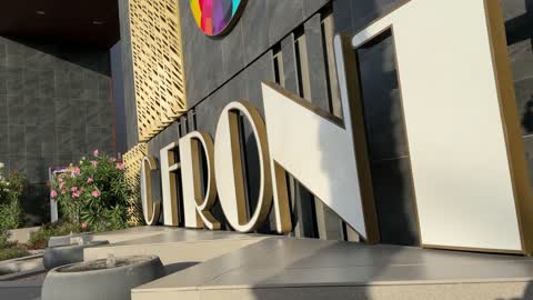 The Front Commercial Building Fountain Riyadh Footage