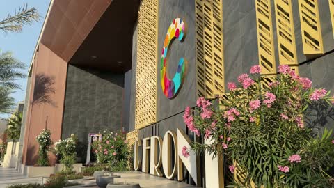 C Front Building Entrance Modern Architecture Video