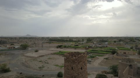 Historical Harat al-Bilad Adam Oman Aerial Drone Footage
