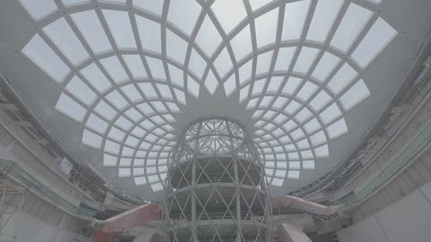 Modern Glass Dome Architecture Construction Video