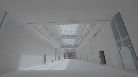 Commercial Building Interior Construction Site Footage