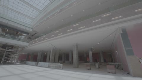Commercial Building Construction Site Interior View
