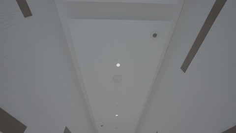 Modern White Hospital Corridor Interior Footage