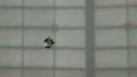 Construction Worker Aerial Top-Down Walking View