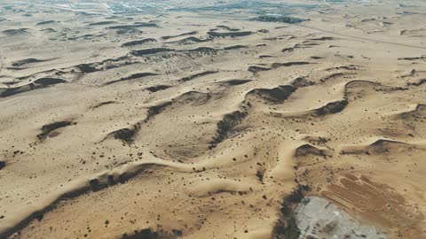 Desert Sand Dunes Middle East Aerial Drone Footage