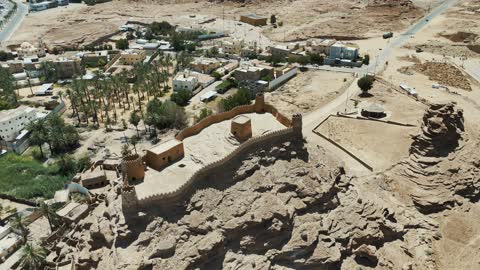 Zaabal Castle Sakaka Saudi Arabia Aerial Drone Footage