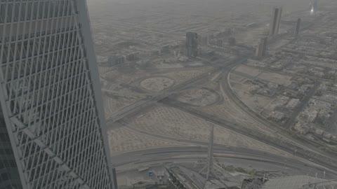 لقطة جوية لمركز الملك عبد الله المالي في مدينة الرياض