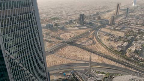 لقطة جوية لمركز الملك عبد الله المالي بالرياض