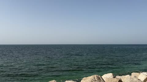 Al Khobar Corniche Arabian Gulf Sea Horizon Footage