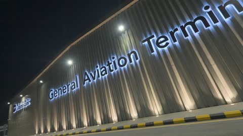 General Aviation Terminal Dammam Airport Night View