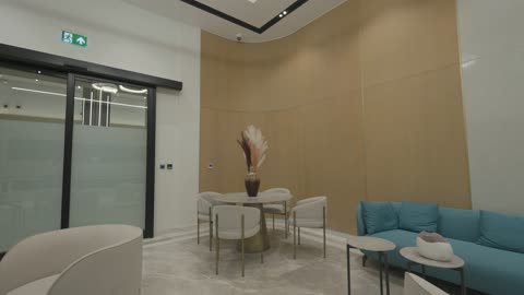 Modern Office Lounge Interior Design Footage