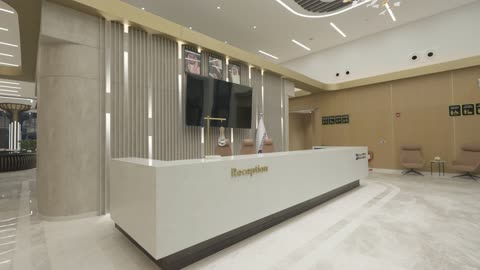 Modern Corporate Reception Lobby Interior Video