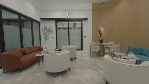 Modern Luxury Lobby Interior and Waiting Area