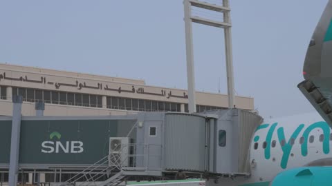 Flynas Airplane at Dammam King Fahd International Airport