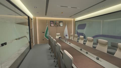 Saudi Executive Boardroom Interior Corporate Video