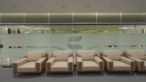 Modern Corporate Office Waiting Area Interior
