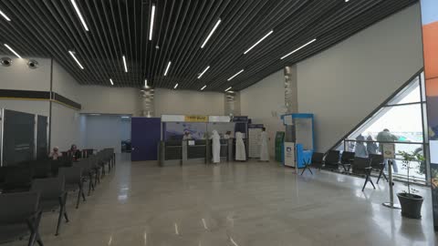 Dammam Airport Terminal Service Counter Interior