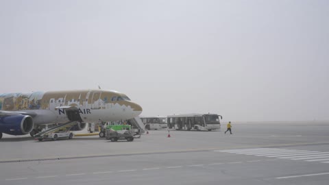 Nesma Air Airplane Airport Tarmac Ground Operations