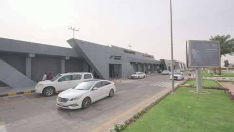 Qassim Airport Terminal Arrivals Exterior Static Shot