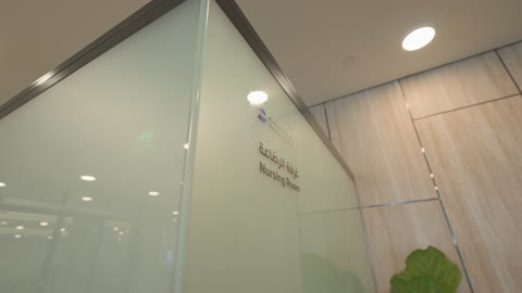 Modern Airport Nursing Room Signage Interior Video