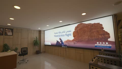 Dammam Airport Terminal Digital Billboard Interior