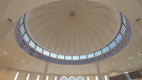 Mosque Interior Dome and Calligraphy Tilt Up
