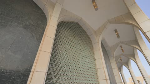 Modern Islamic Architecture Archway Low Angle Tilt