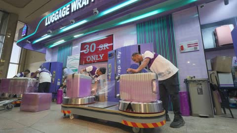 Luggage Wrapping Service at King Khalid International Airport