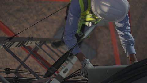 Telecommunications Technician Maintenance on Tower