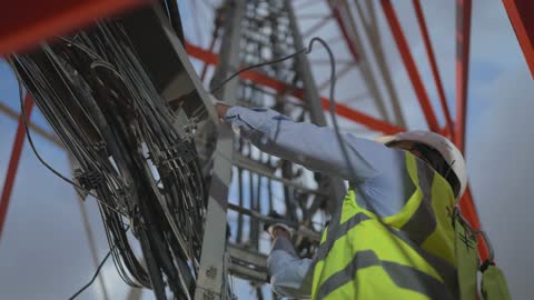 Telecommunication Tower Technician Maintenance Work