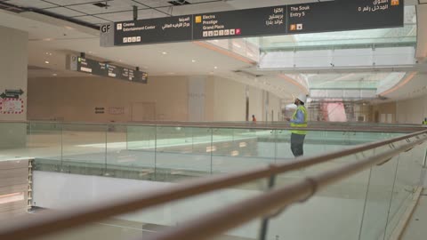 Engineer Walking in Mall Construction Site Footage