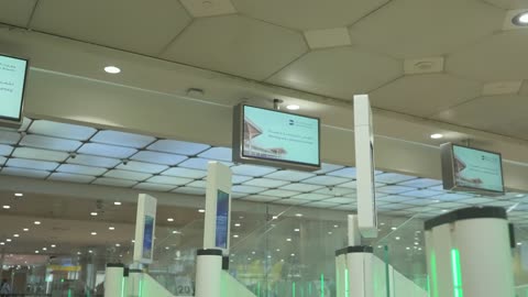 Automatic E-Gates Dammam King Fahd Airport Saudi Arabia