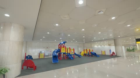 Indoor Children Playground Terminal Video Footage
