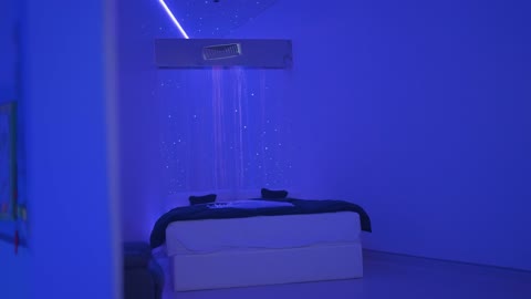 Sensory Room Fiber Optic Blue Lighting Therapeutic Footage