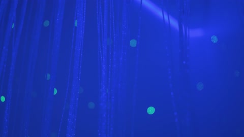 Abstract Blue Fiber Optic Data Network Motion Footage