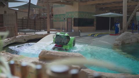 Water Park Submersible Ride Video Footage