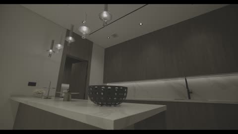Modern Luxury Kitchen Interior Design Stock Footage