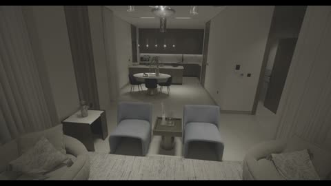 Modern Luxury Apartment Living Room Interior Video